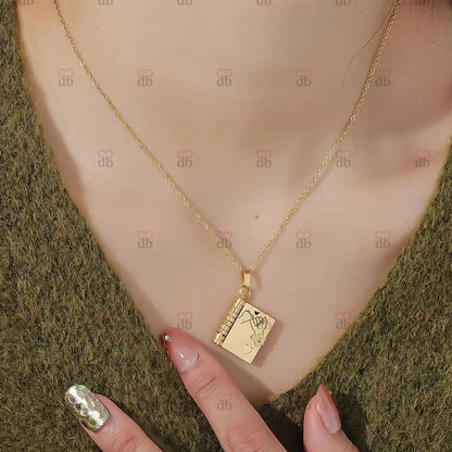 For Daughter - I'm Always With You Book Necklace