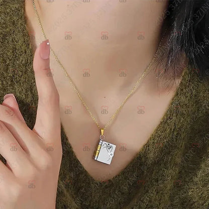 For Daughter - I'm Always With You Book Necklace