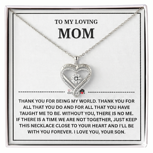 To My Mom | Thank You | Forever Love Necklace