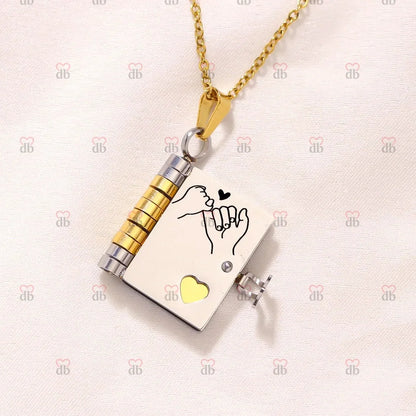 For Daughter - I'm Always With You Book Necklace