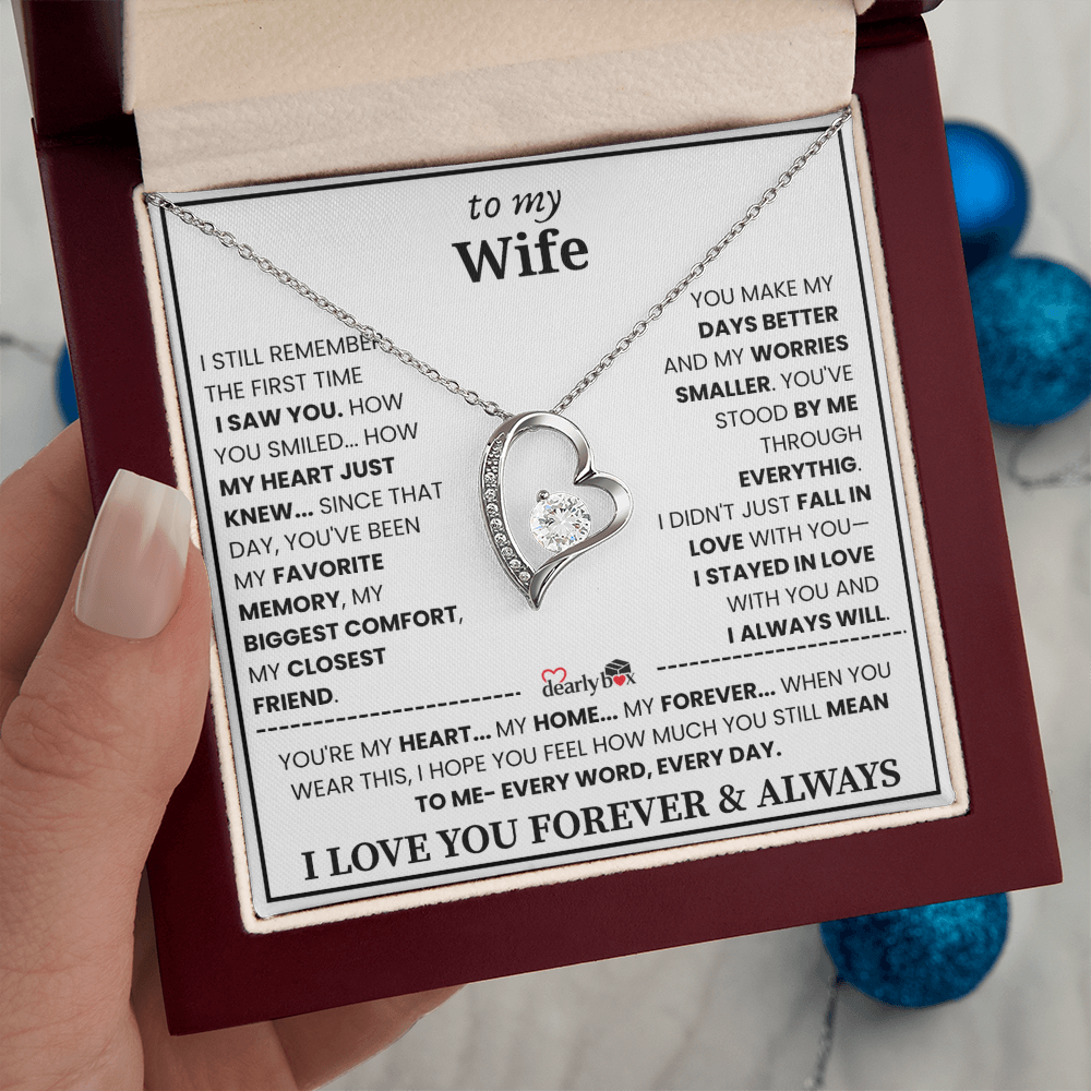 {Almost Sold Out] To my Wife Forever & Always Love Necklace