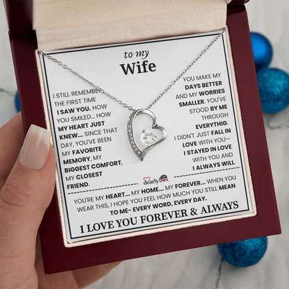 {Almost Sold Out] To my Wife Forever & Always Love Necklace