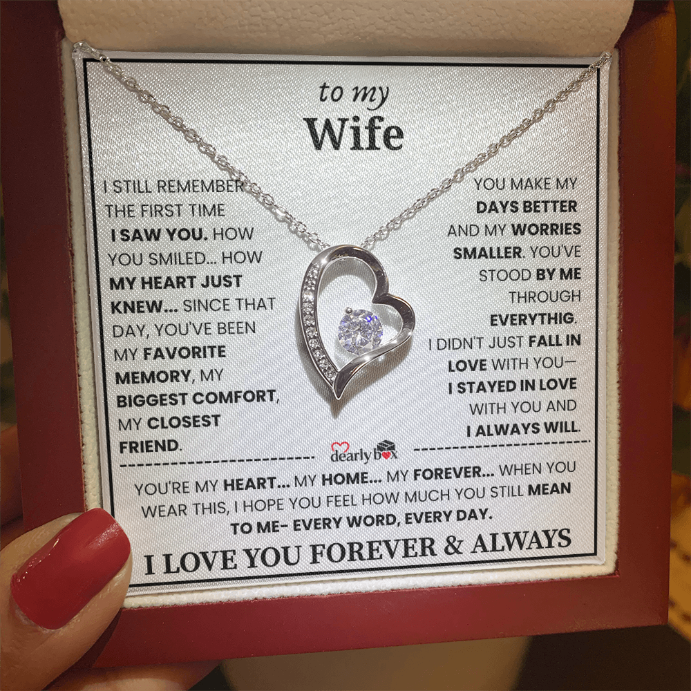 {Almost Sold Out] To my Wife Forever & Always Love Necklace