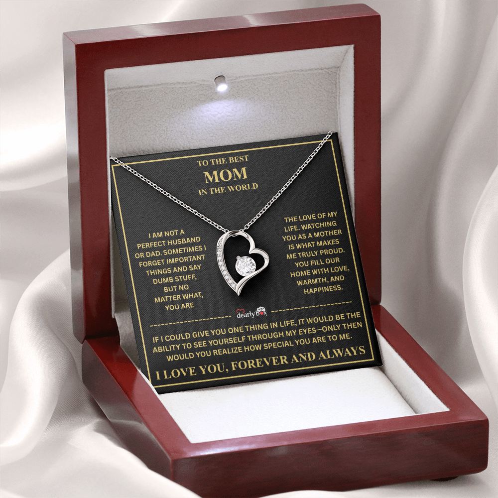 To The Best Mom - Forever Love Necklace