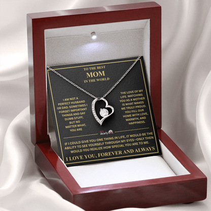 To The Best Mom - Forever Love Necklace