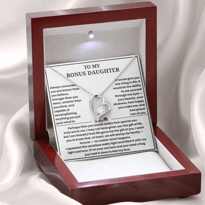 To My Bonus Daughter - "Family Love" Necklace