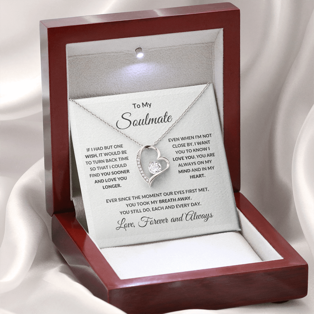 [Almost Sold Out] To My Soul Mate || Love you Forever Heart Necklace