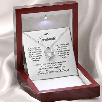 [Almost Sold Out] To My Soul Mate || Love you Forever Heart Necklace