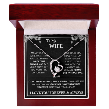 [Almost Sold Out] To My Wife - Love You Forever & Always Necklace
