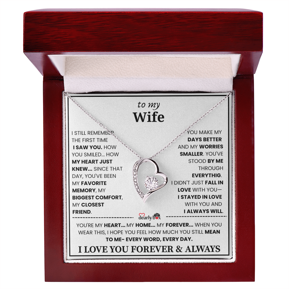 {Almost Sold Out] To my Wife Forever & Always Love Necklace
