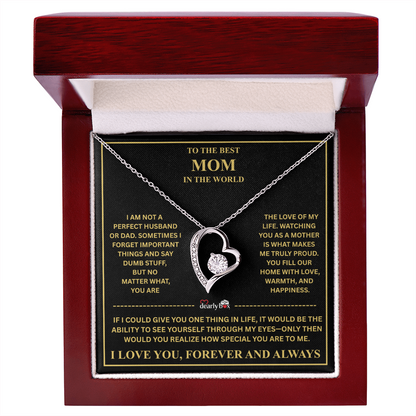 To The Best Mom - Forever Love Necklace