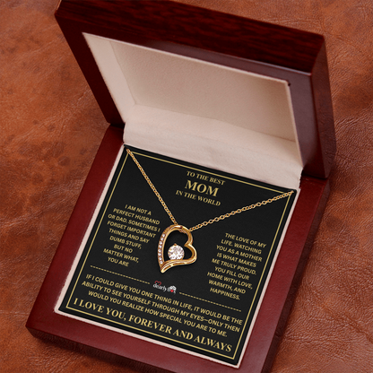 To The Best Mom - Forever Love Necklace