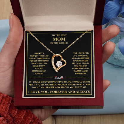 To The Best Mom - Forever Love Necklace
