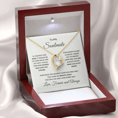 [Almost Sold Out] To My Soul Mate || Love you Forever Heart Necklace