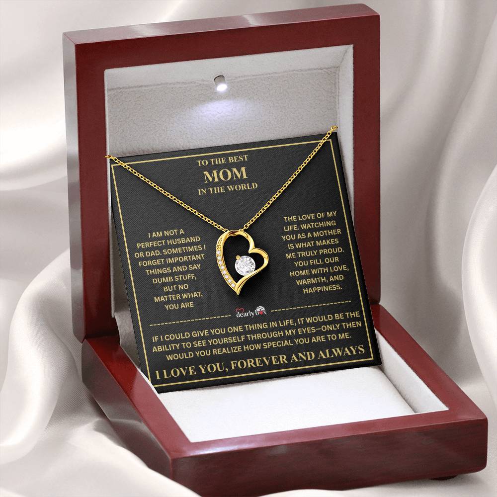 To The Best Mom - Forever Love Necklace