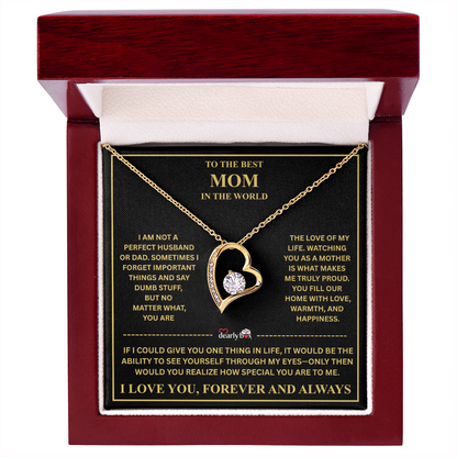 To The Best Mom - Forever Love Necklace