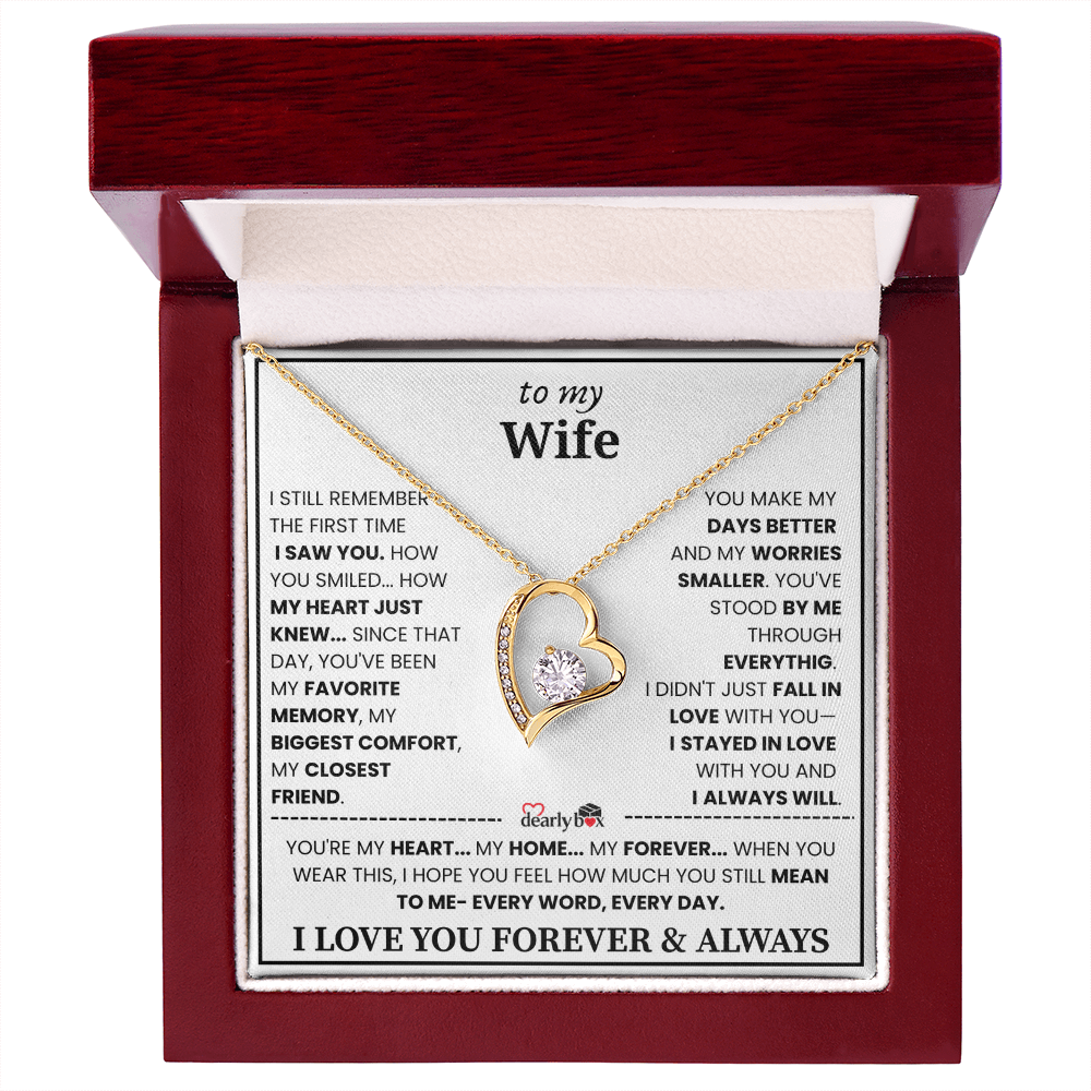 {Almost Sold Out] To my Wife Forever & Always Love Necklace