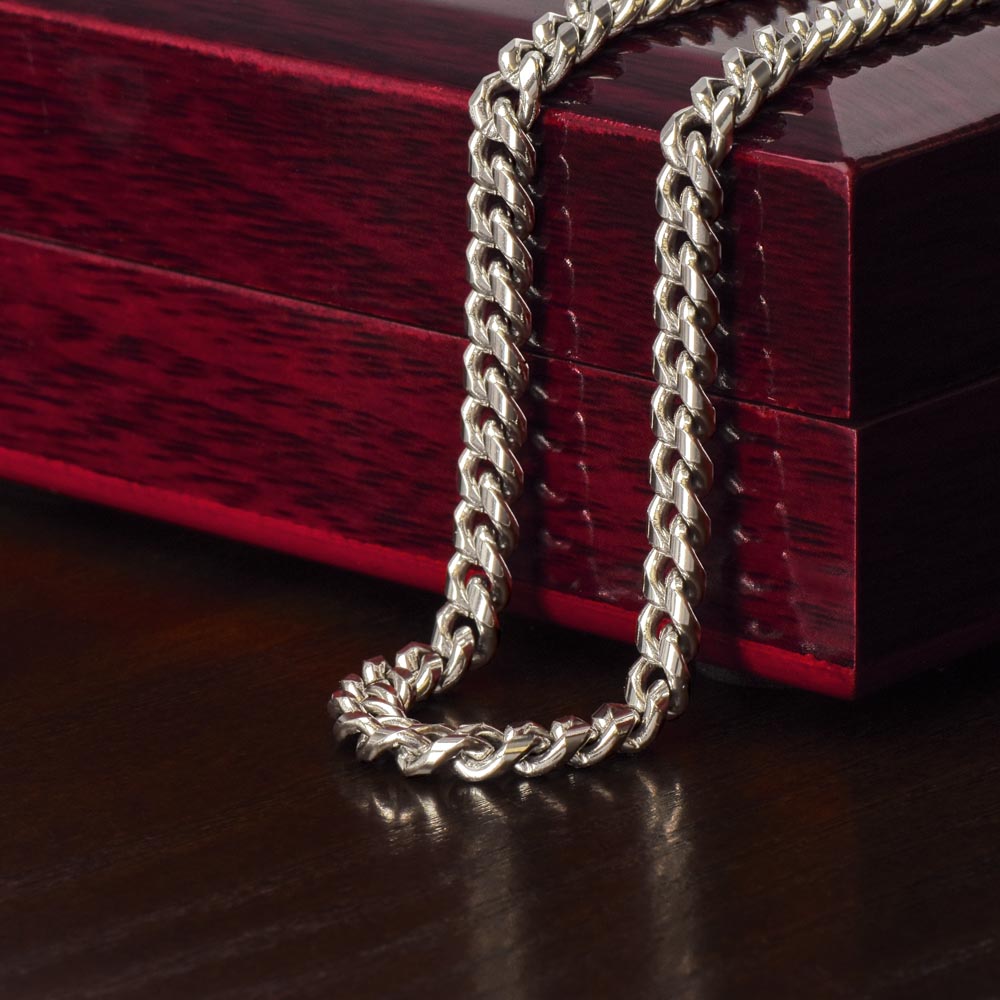 To My Son - "I LOVE YOU FOREVER" Cuban Link Chain