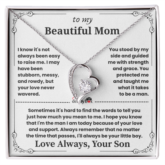 To My Mom - "Heart Love" Necklace