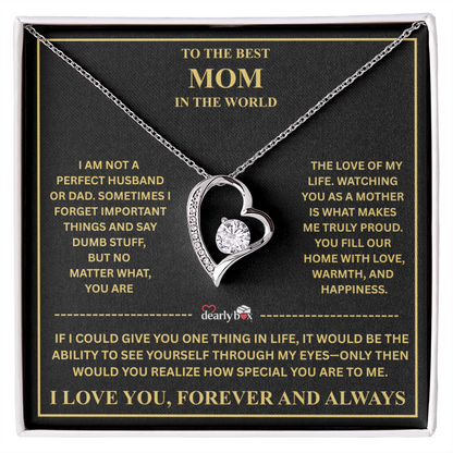 To The Best Mom - Forever Love Necklace