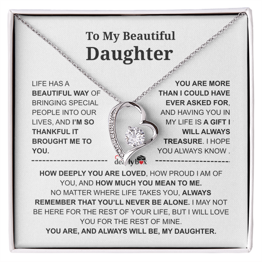 To My Daughter – Love You Forever Necklace