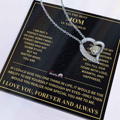 To The Best Mom - Forever Love Necklace