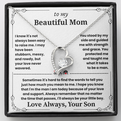 To My Mom - "Heart Love" Necklace