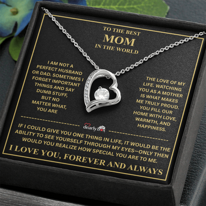 To The Best Mom - Forever Love Necklace