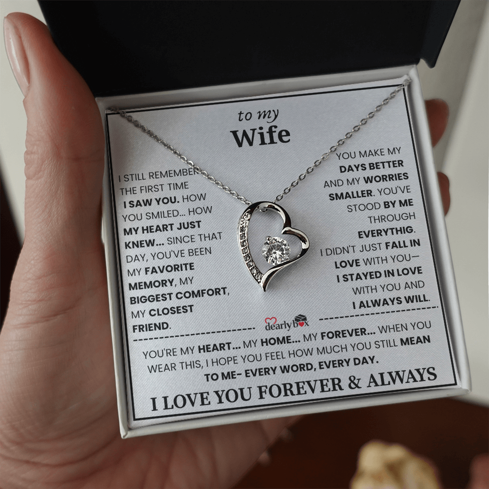 {Almost Sold Out] To my Wife Forever & Always Love Necklace