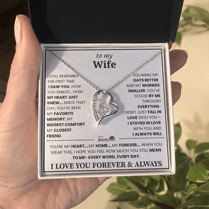 {Almost Sold Out] To my Wife Forever & Always Love Necklace