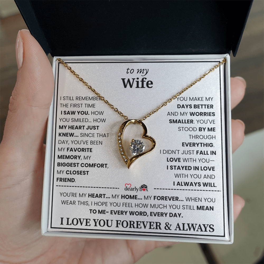 {Almost Sold Out] To my Wife Forever & Always Love Necklace