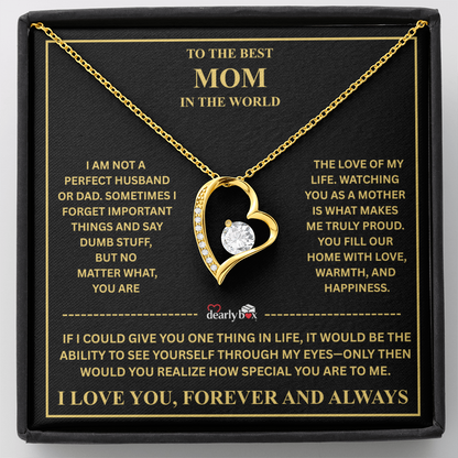 To The Best Mom - Forever Love Necklace