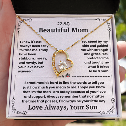To My Mom - "Heart Love" Necklace