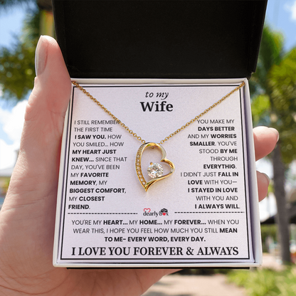 {Almost Sold Out] To my Wife Forever & Always Love Necklace