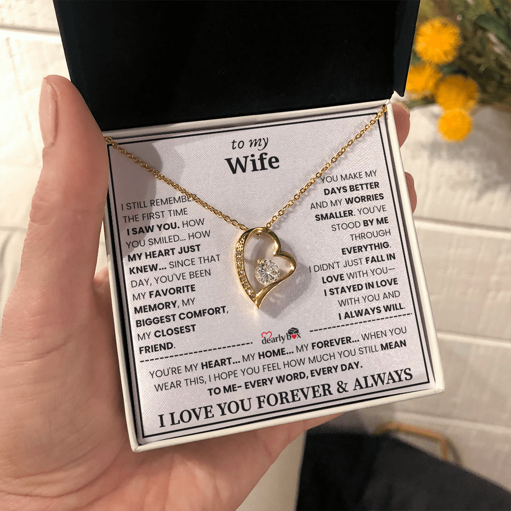 {Almost Sold Out] To my Wife Forever & Always Love Necklace