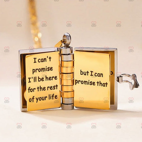 For Daughter - I'm Always With You Book Necklace