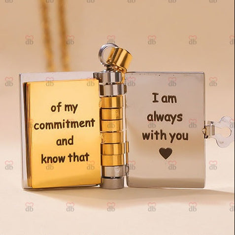 For Daughter - I'm Always With You Book Necklace