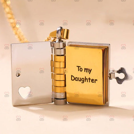 For Daughter - I'm Always With You Book Necklace