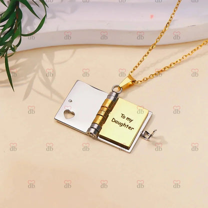 For Daughter - I'm Always With You Book Necklace