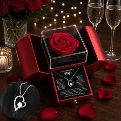 To My Beautiful Wife - I Love You Forever - [Forever Rose Box]