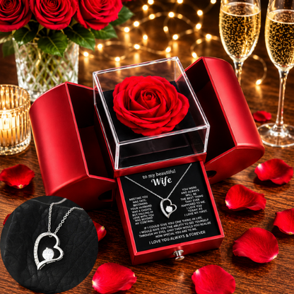 To My Beautiful Wife - I Love You Forever - [Forever Rose Box]